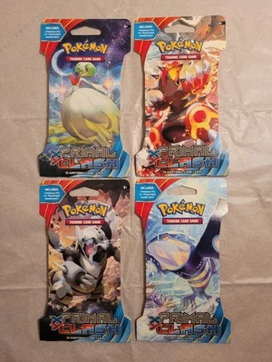NEW Pokemon XY PRIMAL CLASH Sleeved Boosters~Complete 4 Pack Art Set~SEALED~Rare - Image 1 of 4