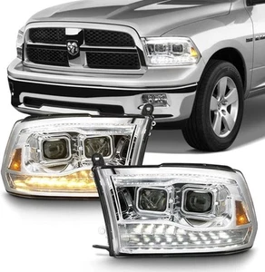 Faros giratorios LED proyectores DRL dobles para Dodge Ram 1500 2500 3500 2009-2018 - Imagen 1 de 7