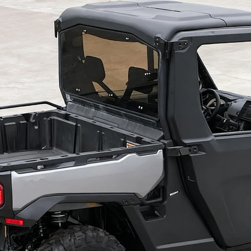 For Can-Am Defender HD 5/8/10 2016-2023 Heavy Duty Rear Smoked Windshield - Image 1 of 4