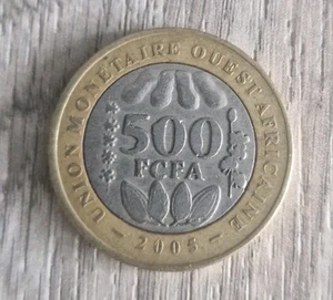 West African States 500 francs  2005 FCFA Circulated - Picture 1 of 4