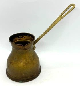 Copper/Brass Turkish Coffee Pourer Pot Ladle Dipper Long Handle Vintage - Picture 1 of 8