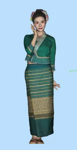 Diorama Props Resin 1/18 Green Dress Set Girl 74 Real Series Scene Figure Toys - Picture 1 of 3