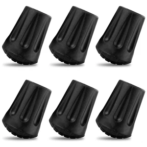 6Pcs Hiking Pole Tips Hiking Cane - Trekking Pole Tips for Walking Sticks Rubber - Picture 1 of 12