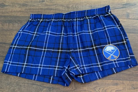 NHL BUFFALO SABRES, women's pajama shorts, blue, MEDIUM, New w/o tags Cover