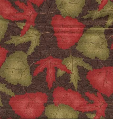 Migration brown leaves Holly Taylor Moda fabric - Image 1 of 1