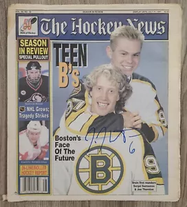 Joe Thornton signierte The Hockey Nachrichten Magazin Zeitung 7/31/97 Bruins RAD - Bild 1 von 1