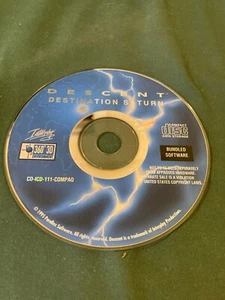 Descent Destination Saturn PC CD-ROM game for MS-DOS 1995 Interplay Disc Only - Afbeelding 1 van 2
