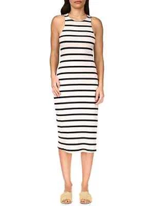 Sanctuary Women's Tank Rib Cotton  Midi striped Dress Stretch Halter  XS  NWT - Picture 1 of 6