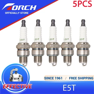 5X TORCH E5T Copper Spark Plug for NGK 6222/BPR5HS 4111/BP5HS 7823/BPR4HS - Picture 1 of 9