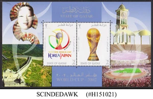 QATAR - Copa Mundial de la FIFA 2002 FÚTBOL COREA JAPÓN - MIN/SHT montado sin montar o nunca montado - Imagen 1 de 1
