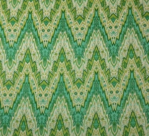 WAVERLY WILLIAMSBURG BRAY FLAMESTITCH CITRON GREEN 100% LINEN FABRIC BY YARD - Picture 1 of 5