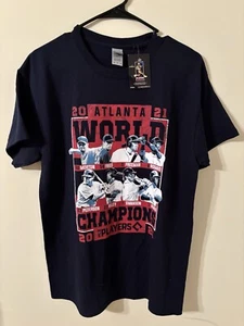 Atlanta Braves 2021 World Champions Shirt NWT Size M - Picture 1 of 3