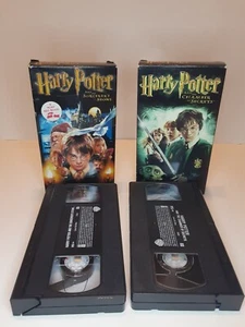 Harry Potter And The Sorcerers Stone And Harry Potter Chamber Of Secrets VHS... - Picture 1 of 3