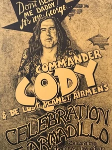 Armadillo WHQ, 1st-Print, COMMANDER CODY & His LPA, Featherston art, 1974. - Picture 1 of 7