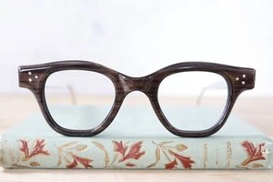 Vintage Victory Optical 60s eyeglasses NOS USA Preppy 3 dot rare - Picture 1 of 12