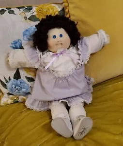 Vntg Cabbage Patch Kids Little People Soft Sculpt Popcorn Hair - Picture 1 of 12