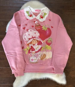 Women’s Strawberry Shortcake Oversized Sweatshirt Sweater XL - Picture 1 of 1