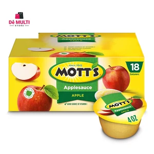 Mott's Apfelmus 4 Unzen Tassen 18 Stück keine künstlichen Aromen gute Quelle Vitamin C - Bild 1 von 13