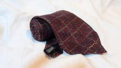 Cuerdas y cadenas Claybrooke vintage 100 % seda cuello Foto 1 de 2