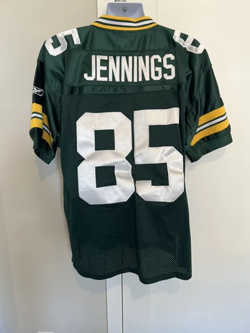 Green Bay Packers Greg Jennings #85 NFL Reebok On Field Size 50 Sewn Away Jersey Cover