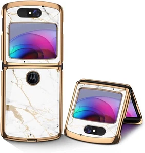 Motorola Razr 5G Case Luxury Tempered Glass Shockproof Anti-Scratch Protection - Picture 1 of 6