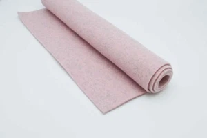 Tweed Col 940 Schurwollfilz 3 mm Pastellrosa Melange rosafarbener Filz 3mm stark - Bild 1 von 2