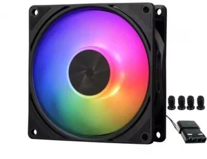 12V DC 12cm 120mm PC Computer Case Cooling Fan 4-Pin Molex Power RGB LED Light - Picture 1 of 1