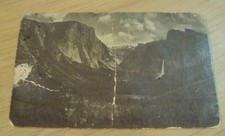 RARE 1910's FRESNO Agent AD Card~"CAMP CURRY" Yosemite Natl Park~Hotel FRESNO~