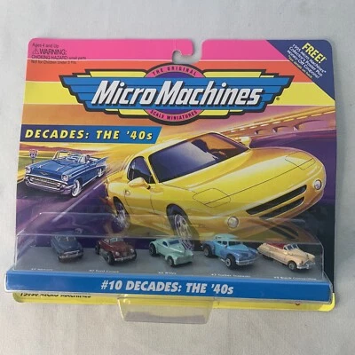 NIB DECADES THE 40's #10 MICRO MACHINES MERCURY FORD WILLY'S TUCKER BUICK - Image 1 of 4