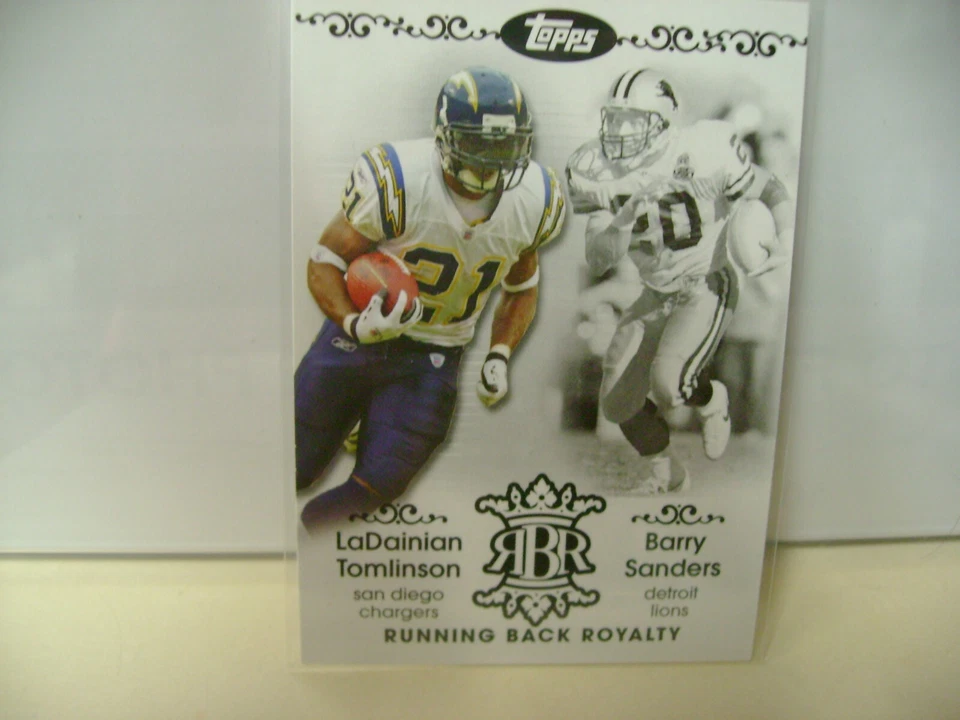 2007 TOPPS RUNNING BACK ROYALTY  LADAINIAN TOMLINSON / BARRY SANDERS   FREE SHIP - Image 1 of 1