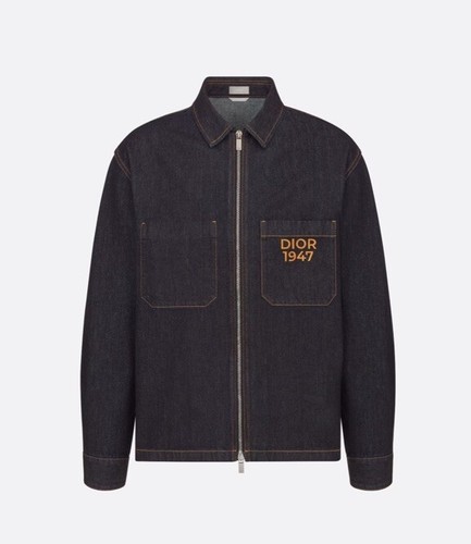 Giacca di jeans Christian Dior con cerniera