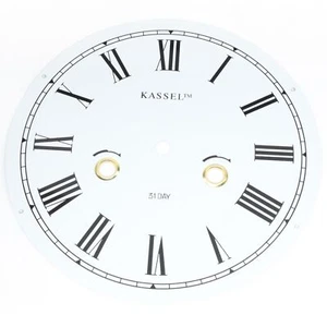 Kassel Clock Dial 8-1/4 inches Diameter 31 day Metal Dial Clock Part - RC902 - Picture 1 of 2