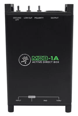Mackie MDB-1A Active Direct Box DI Box For Ultra-low Noise and Distortion - Image 1 of 4