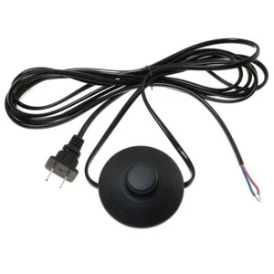 Round Footswitch Plastic Foot Pedal Push Switch Lamp Light On-Off Control - Picture 1 of 12