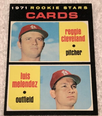1971 Topps Baseball #216 St Louis Cardinals  Rookie Stars RC Cleveland/Melendez - Image 1 of 2
