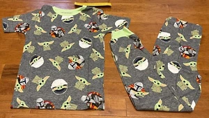 Pijama y Pantalones Star Wars Mandalorian Niños Gris Mangas Cortas Nueva Talla 8 - Imagen 1 de 5