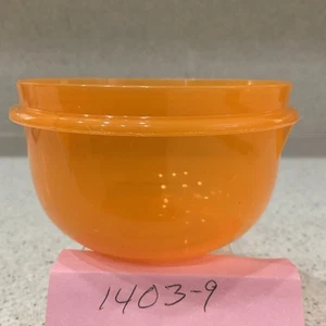 Tupperware 1403A-9 Snack Bowl Clear Orange No Lid - Picture 1 of 3