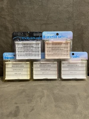 5 ARDELL INDIVIDUALS DURALASH BLACK SHORT MED KNOT FREE FLARES EYELASHES VARIETY - Image 1 of 4