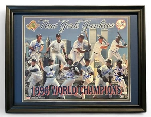 1996 Yankees Team-Signed 16x20 Framed Photo (9 Sigs) Rivera, Boggs, JSA - Picture 1 of 14