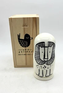 Russian nesting dolls Wee Gallery Wood Jungle Animals Lion Tiger Monkey Kid Toy - Picture 1 of 10