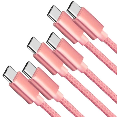 3 Pack Original USB-C iPhone 16 15 Pro Max Fast Charger Type C Charging Cable - Image 1 of 4