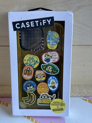 Casetify Auténtico Minions Banana Adhesivo Amarillo iPhone 13/14?  Estuche de impacto Foto 1 de 4
