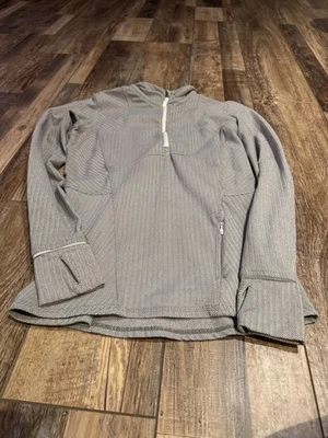 Lululemon Mujer Kanto Catch Me 1/2 Cremallera Gris Espiga Talla 8 Foto 1 de 4