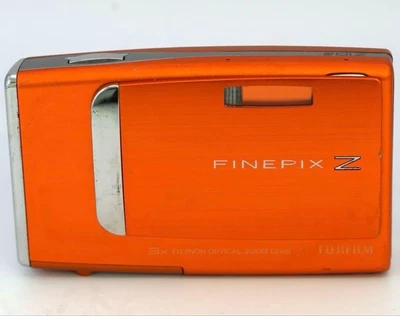 Fujifilm FinePix Z10fd Orange Tested 7.2MP 3x Zoom Digital Camera FROM JAPAN - Image 1 of 4