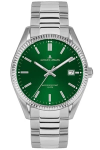 Jacques Lemans Men ´S Quartz Watch Derby Stainless Steel/Green 50-3E - Picture 1 of 6