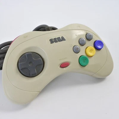 Sega Saturn White Official Controller HSS-0101 Control Pad Working Tested 1443 - Image 1 of 4