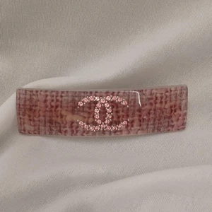 Chanel Coco Mark Pink Hair Accessory Barrette V1 - Picture 1 of 9