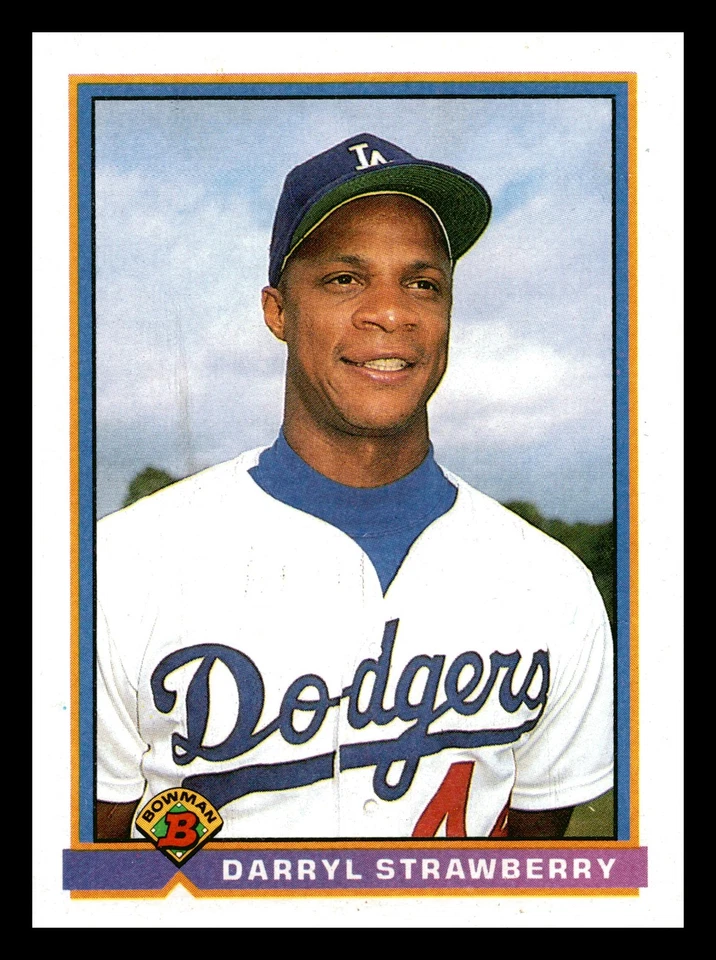 Darryl Strawberry 1991 Bowman #609 Los Angeles Dodgers NM-MINT - Image 1 of 2