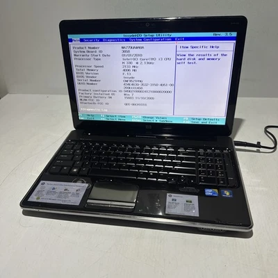 Hp Pavilion DV6 15" Laptop i3 M330 4gb Ram No Unità Boot Bios No P/S - Immagine 1 di 4