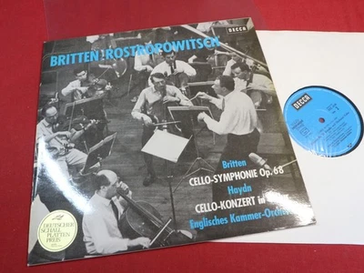 Britten / Haydn  CELLO-KONZERTE  Rostropovich Britten LP Decca SXL 6138 Germany - Bild 1 von 3